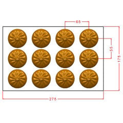 Dumpling-Çin Mantısı Çikolata Kalıbı No: 1236