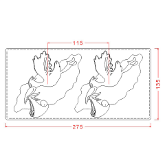 Leylekli Model Çikolata Kalıbı No: 525