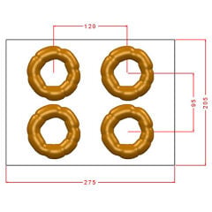 Simit Çikolata Kalıbı No: 1239