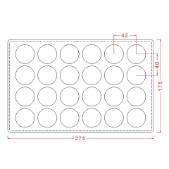 Domed   Disc   Chocolate   Mould   No:   517