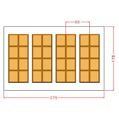 150 gr. Tablet Çikolata Kalıbı No: 1241