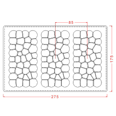 Baloncuklu Tablet Çikolata Kalıbı No: 516