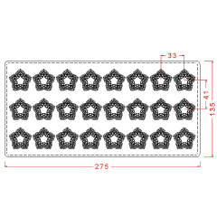 Snowflake   Praline   Chocolate   Mould   No:   499