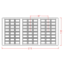 24 Gözlü Tablet Çikolata Kalıbı No: 492