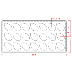 Damla Spesiyal Çikolata Kalıbı No: 491