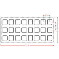 Kare Spesiyal Çikolata Kalıbı No: 490