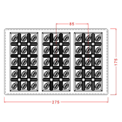 Kakao Desenli Tablet Çikolata Kalıbı No: 483