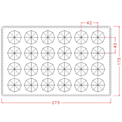 Geometric   Cone   Praline   Chocolate   Mould   No:   479