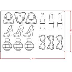 Makyaj Seti Çikolata Kalıbı No: 478