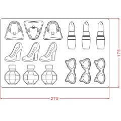 Assorted   Womens   Accessories   Chocolate   Mould   No:   478