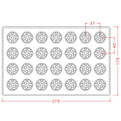 Round   Bubble   Praline   Chocolate   Mould   No:   477