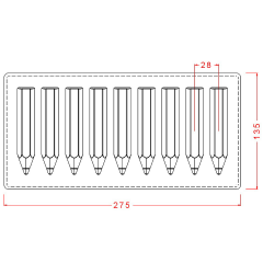 Pencil   Chocolate   Mould   No:   474