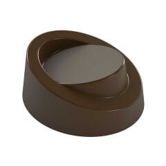 Oval   Praline   With   Design   Chocolate   Mould   No:   471