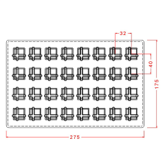 Kare Spesiyal Çikolata Kalıbı No: 470