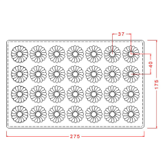 Round   Floral   Praline   Chocolate   Mould   No:   465