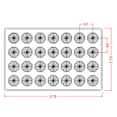 Round   Floral   Praline   Chocolate   Mould   No:   464