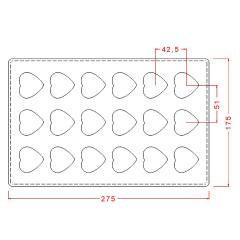 Kalp Çikolata Kalıbı No: 453