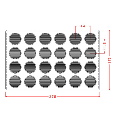 Yuvarlak Büyük Spesiyal Çikolata Kalıbı No: 441