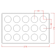Dome Praline Chocolate Mould No: 440