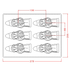 Santa   Chocolate   Mould   No   :   434