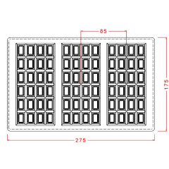 24 Gözlü Tablet Çikolata Kalıbı No: 432