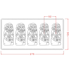 Santa   Chocolate   Mould   No:   430