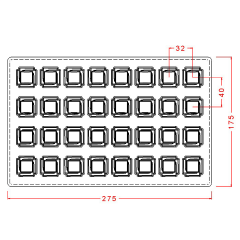 Kare Spesiyal Çikolata Kalıbı No: 421