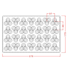 Fantasy   Praline   Chocolate   Mould   No:   412