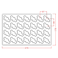 Fantasy   Praline   Chocolate   Mould   No:   406