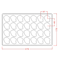 Fantasy   Praline   Chocolate   Mould   No:   405
