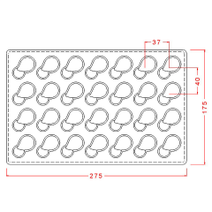 Praline   Chocolate   Mould   No:   398
