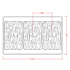 Happy Birthday Tablet Çikolata Kalıbı No: 395