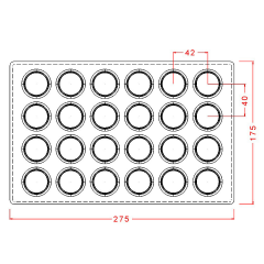 Jumbo   Pralines   Chocolate   Mould   No:   390