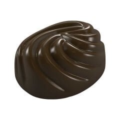 Oval Praline With Design Chocolate Mould No: 389