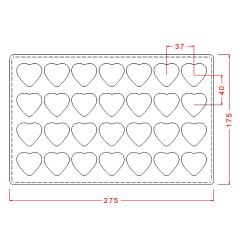 Heart   Praline   Chocolate   Mould   No:   380