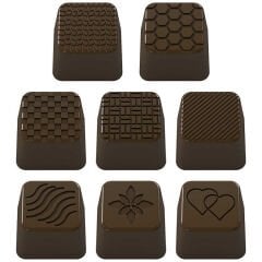 Mini Square Mixed Squares Chocolate Mould No: 375