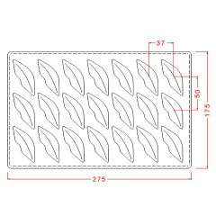 Dudak Desenli Çikolata Kalıbı No: 373