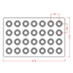 Dome Praline Chocolate Mould No: 371