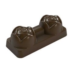 Rectangular   Praline   With   Roses   Chocolate   Mould   No:   370