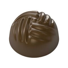 Dome   Praline   With   Woven   Top   Chocolate   Mould   No:   369
