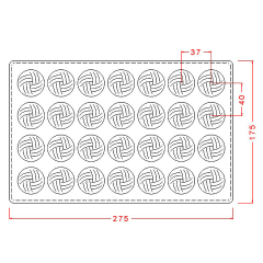 Dome   Praline   With   Woven   Top   Chocolate   Mould   No:   369