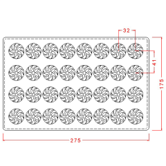 Yuvarlak Spesiyal Çikolata Kalıbı No: 368