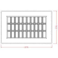 600 gr Couverture Chocolate Block Mould No: 361