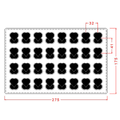 Çiftli Kalp Spesiyal Çikolata kalıbı No: 358