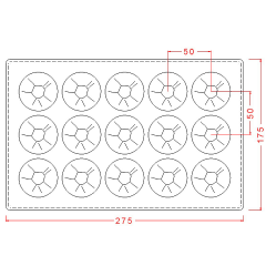 Fındık Desenli Çikolata Kalıbı No: 356