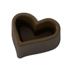 Heart   With   Indent   Praline   Chocolate   Mould   No:   353