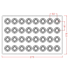 Round   Praline   With   Indent   Chocolate   Mould   No:   352