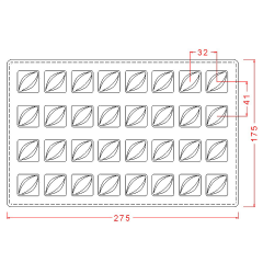 Kare Spesiyal Çikolata Kalıbı No: 351