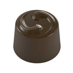 Round   Praline   With   Swirl   Chocolate   Mould   No:   349