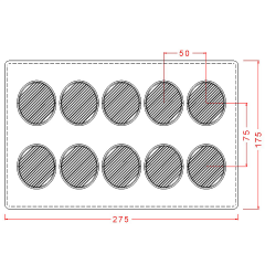 Striped   Disc   Chocolate   Mould   No:   345